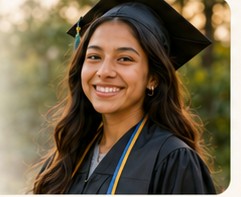 A smiling graduate in Riverside County