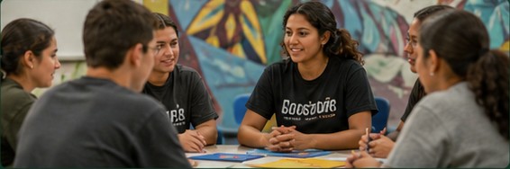 Youth leaders meeting together